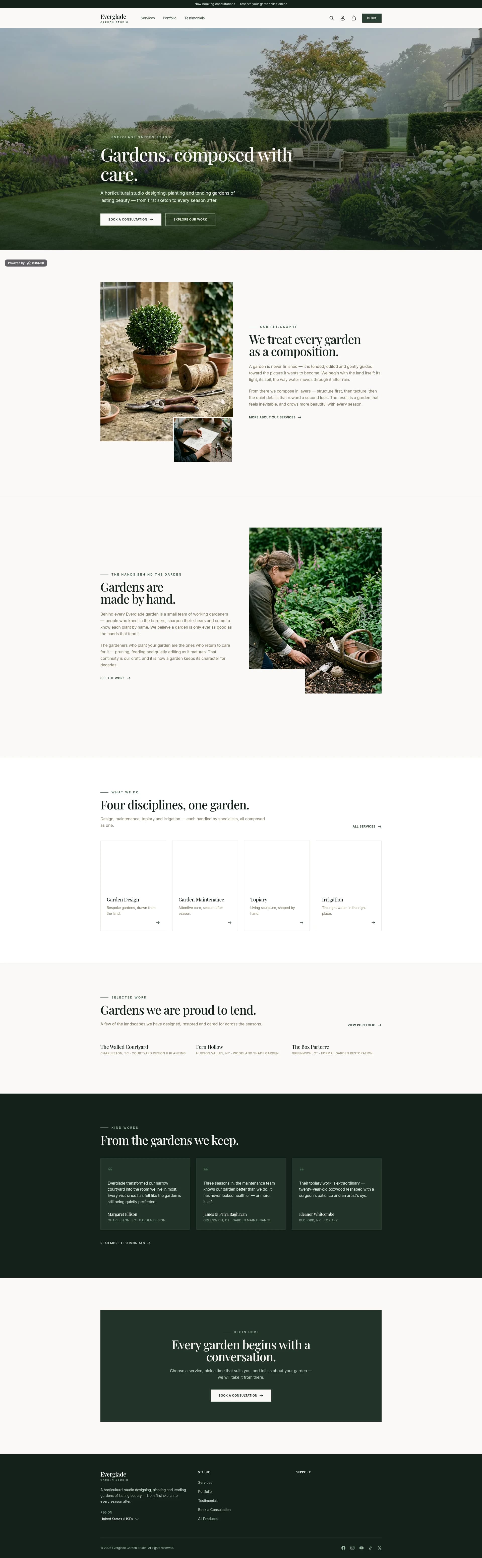 Landscape Service website