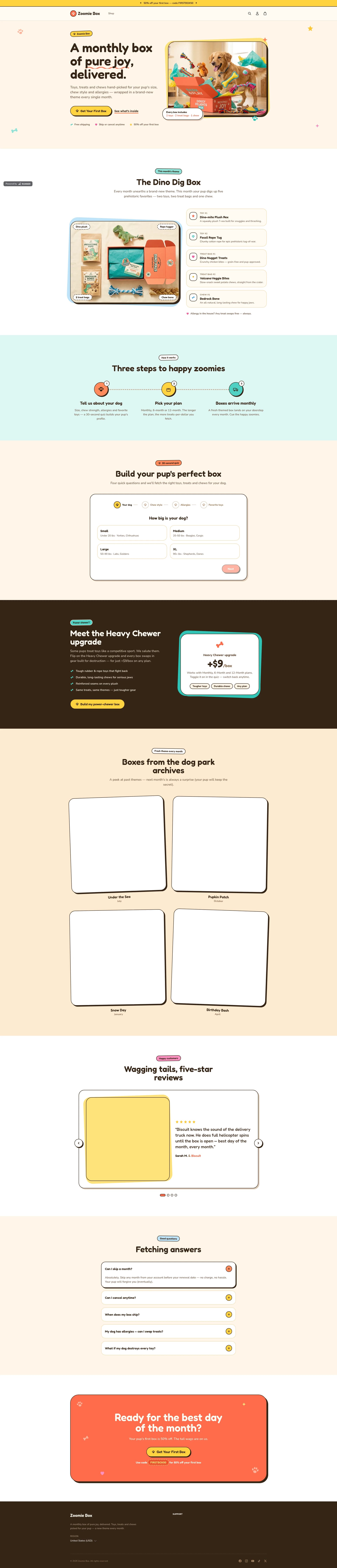 Pet Subscription Box