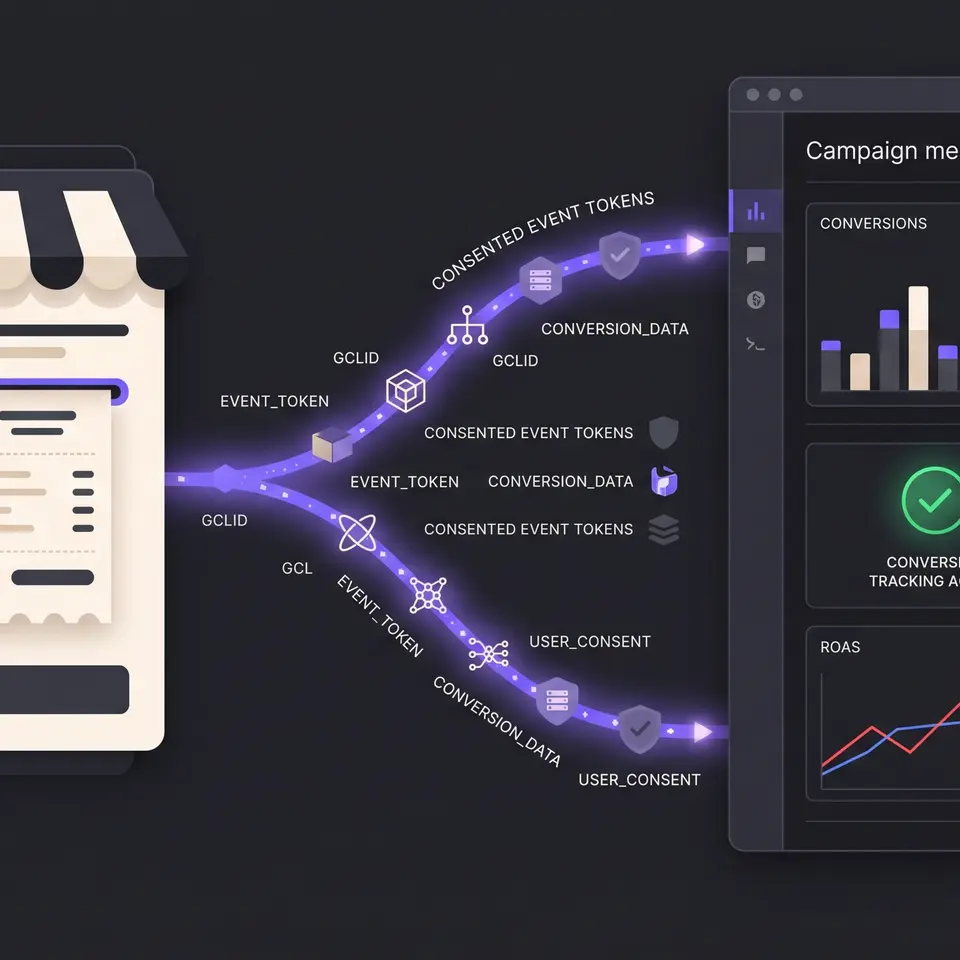 Conecta las compras de ecommerce con el seguimiento de conversiones de Google Ads